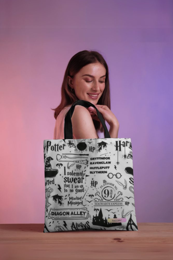 White Wizarding Tote